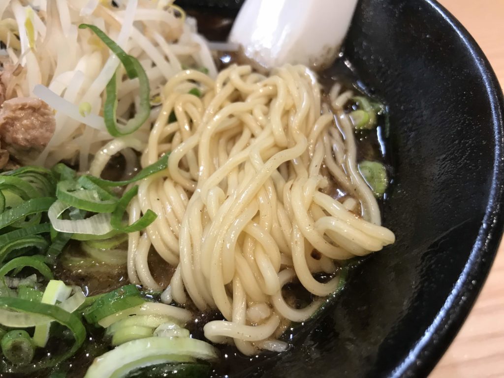 大嵐 〜 焼肉店渾身の広島牛骨醤油ラーメンに太麺変更ができるように！